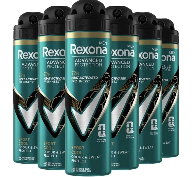 Антиперспирант-спрей Sport Cool, Rexona, набор 6 шт, 150 мл