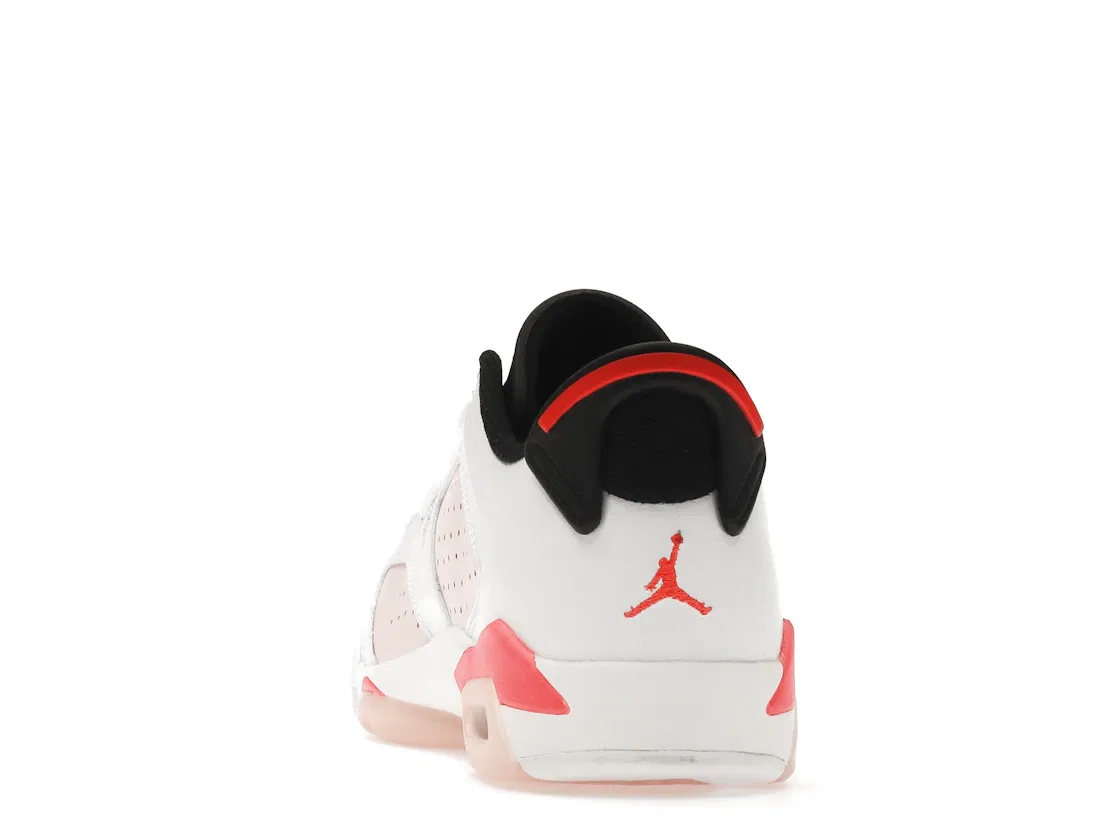 Детские кроссовки Lifestyle с принтом Jordan 6 Retro Low Jordan, White/Atmosphere-Infrared 23-Black — фото 4