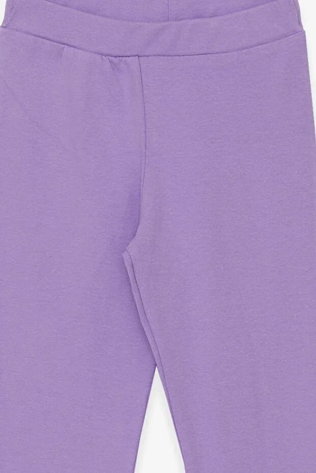 Детские леггинсы для девочек хлопковые Breeze, Lilac — фото 3