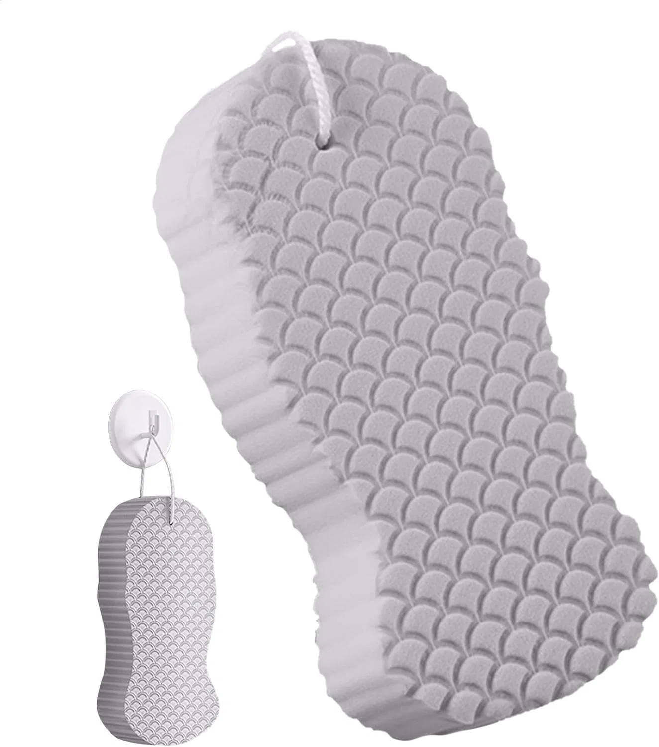Губка для душа 3D, Generic, Серый