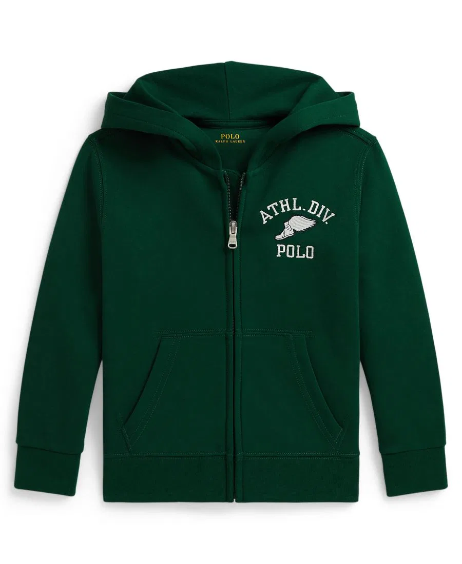 Детский худи с логотипом Polo Ralph Lauren, Hunter Green