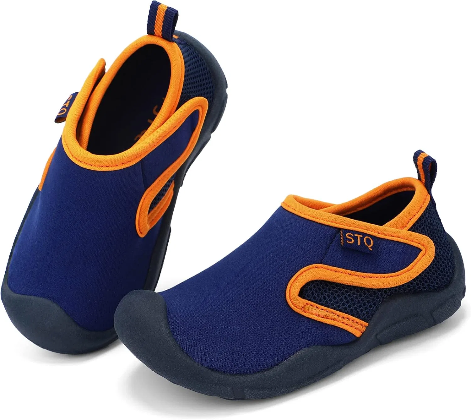 Детские легкие кеды-носочки STQ, Navy Orange
