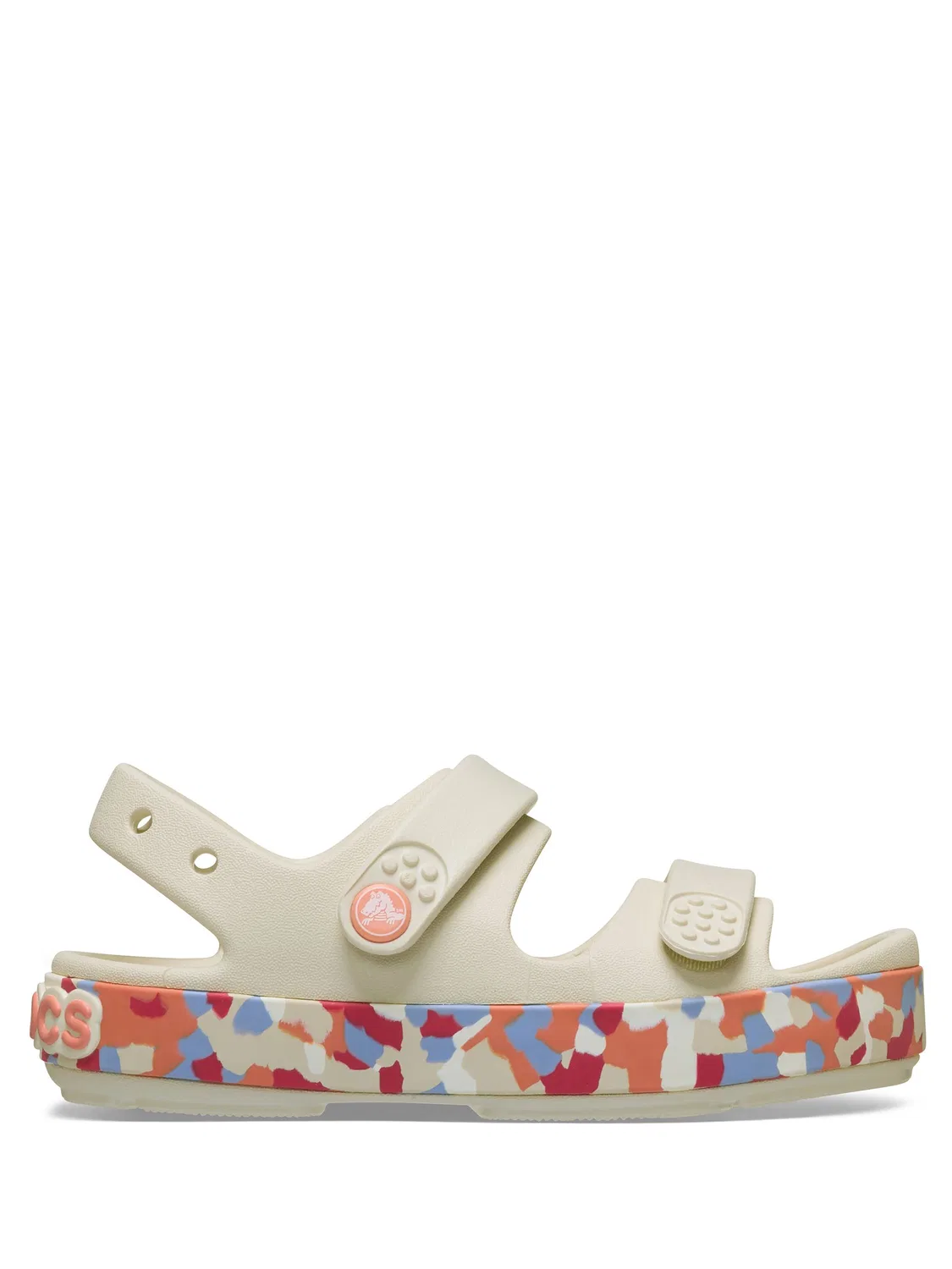 Сандалии Crocband Cruiser Glow Confetti Crocs, кремовый