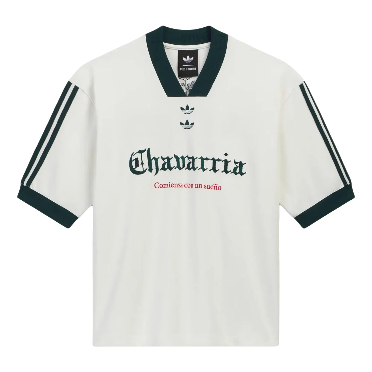 Мужская футболка с принтом Adidas x Chavarria Soccer T-Shirt, белый