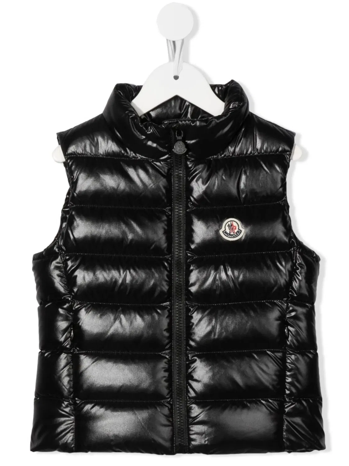 Жилет с логотипом Moncler, черный