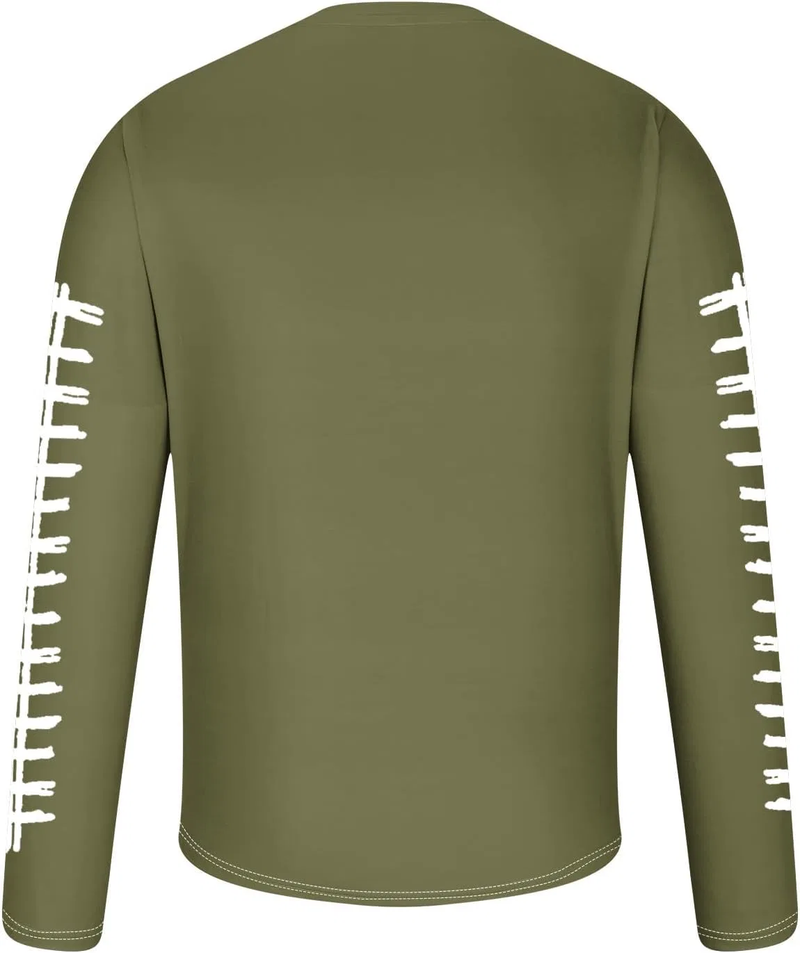 Мужская футболка с принтом Funny Print Christmas, Army Green — фото 4