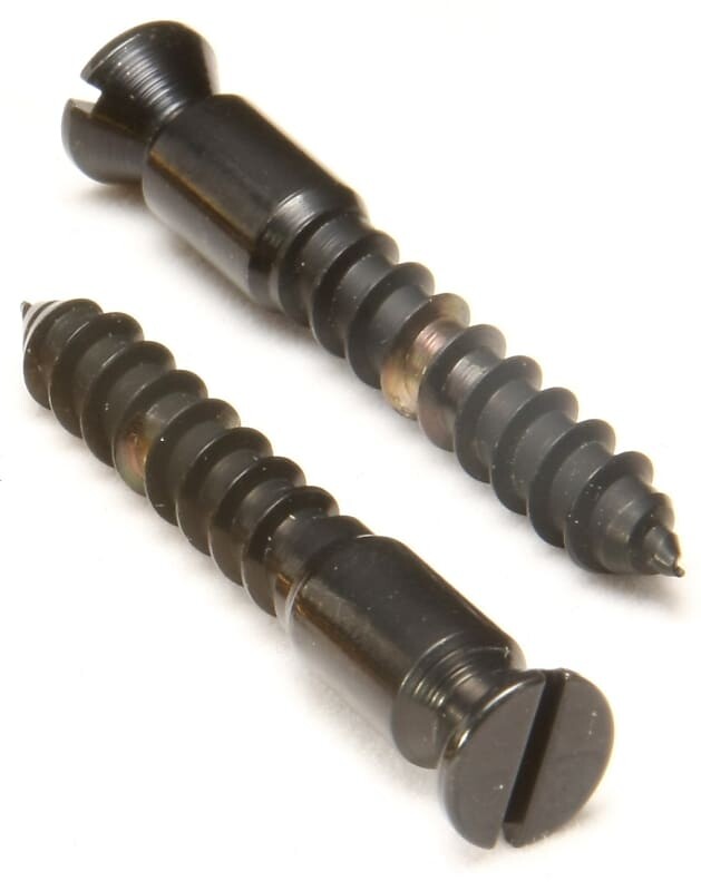 

Оригинальные шурупы Floyd Rose для крепления моста к дереву - черные Bridge Mounting Wood Screws