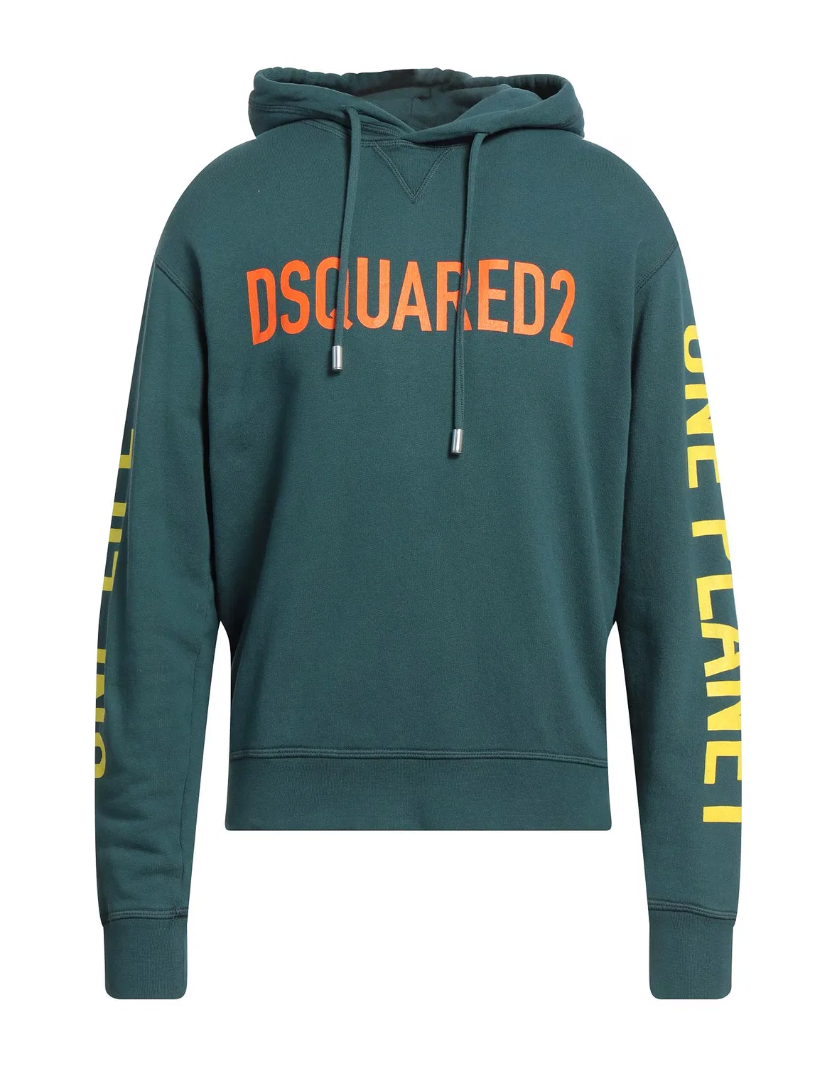 Мужской свитшот из французского терье с принтом Dsquared2, Deep Teal