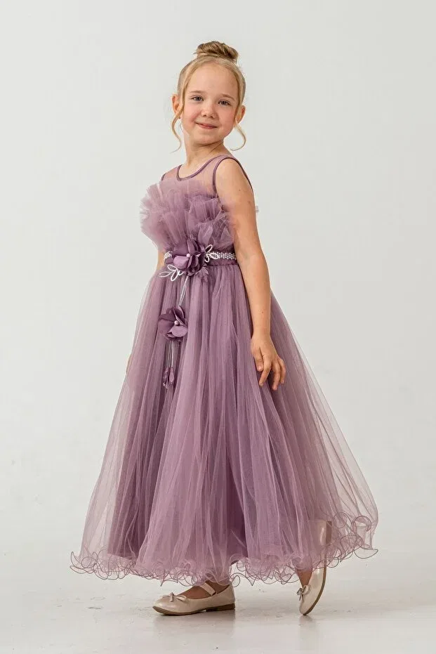 Детское платье для девочек с открытыми плечами Mnk Baby&Kids, Murdum — фото 3
