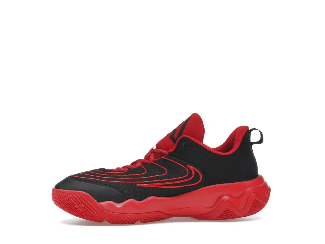 Детские кроссовки для активного спорта Nike Giannis Immortality 4 Nike, Black/University Red/Team Red — фото 3