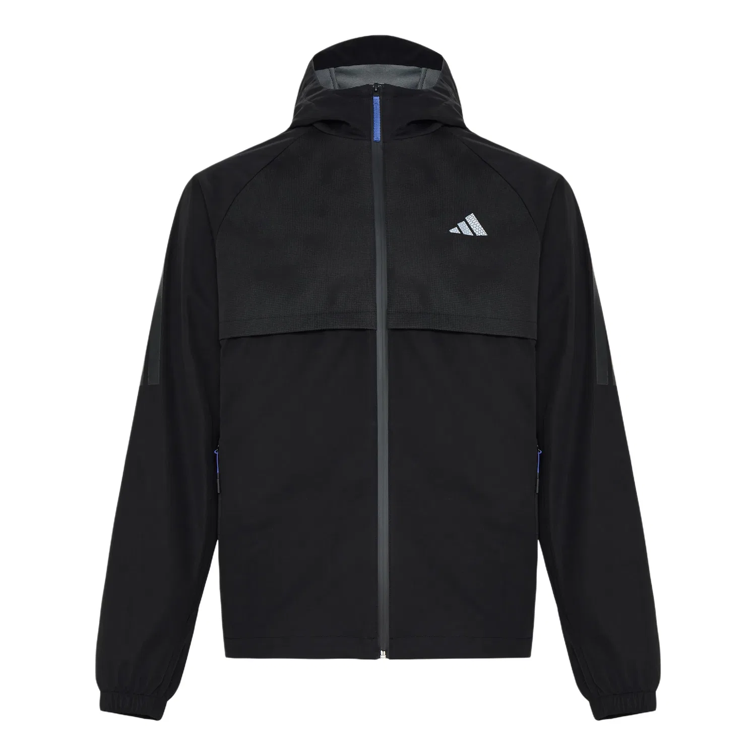 Мужская куртка с капюшоном, средняя длина, Adidas, Black