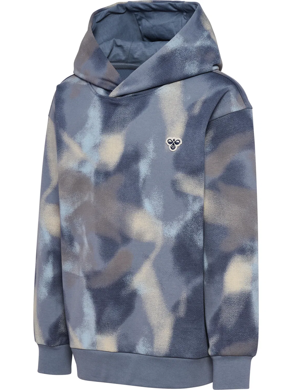 Детское худи свободного кроя Loose Aop Hoodie Hummel, цвет Grau — фото 4