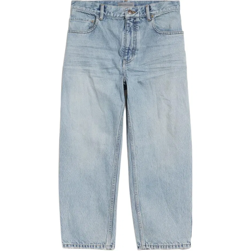 Джинсы высокие Women's Blue Balenciaga, Blue