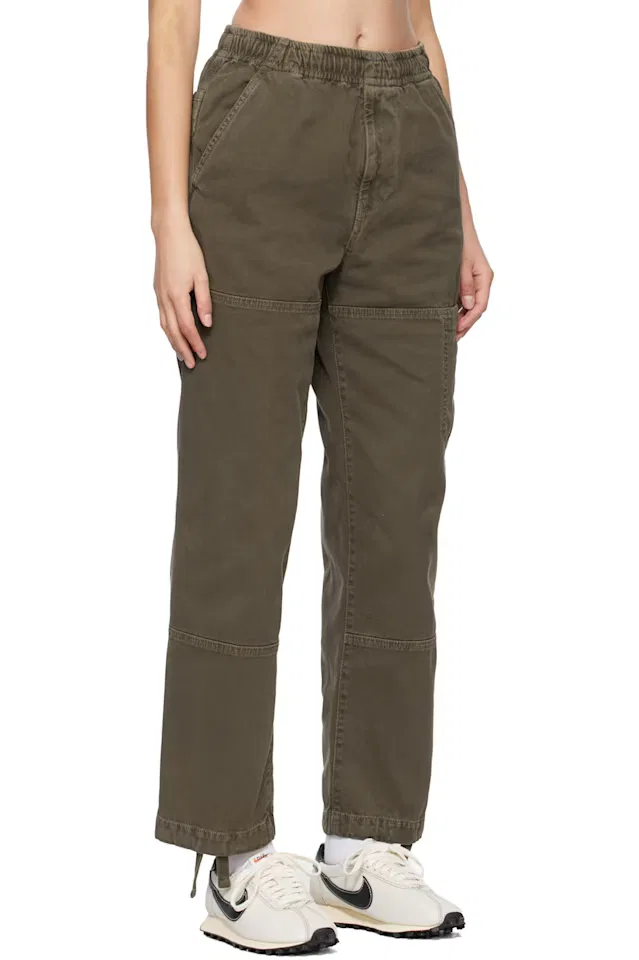 Коричневые брюки 3100005 Organic Panama Cotton Old Effect Stone Island — фото 2