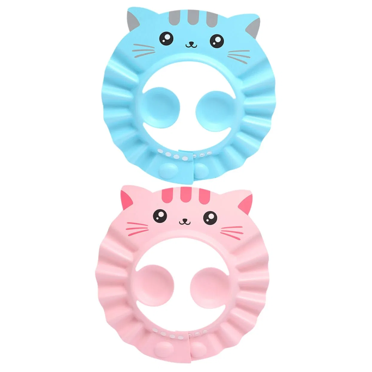 No brand Шапочка для душа Adjustable Waterproof Cartoon Design, 6 Pack