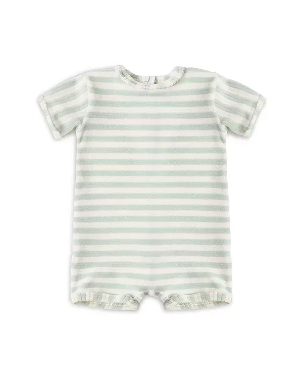 Детский купальный комбинезон для мальчиков с принтом Shorty Striped One Piece Rylee + Cru, Seafoam