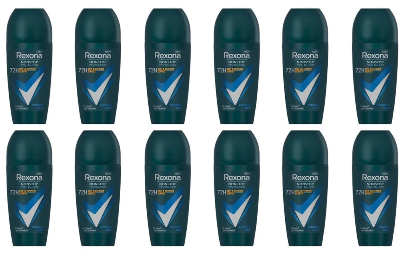 Дезодорант-антиперспирант Rexona Nonstop Protection Cobalt Dry, 12 шт. по 50 мл