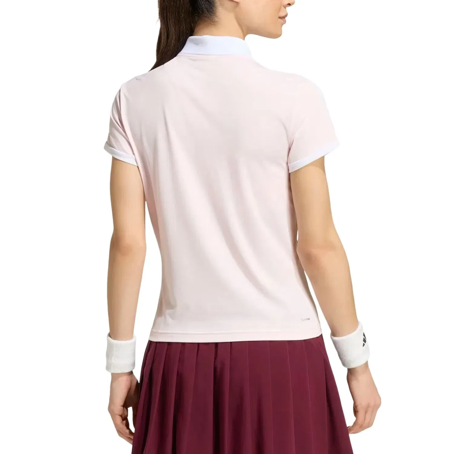 Женское теннисное поло с принтом Adidas Classic Polo Shirt, розовый — фото 3