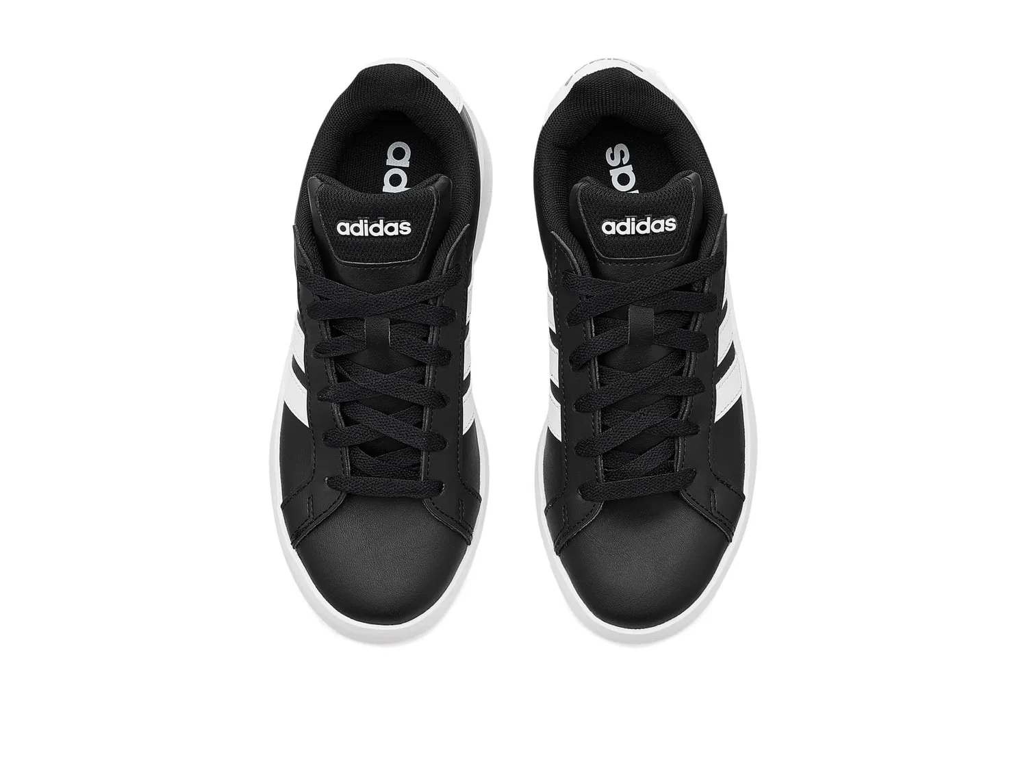 Детские кроссовки Grand Court 3.0 (для детей постарше) Adidas Kids, Black/White/White — фото 3