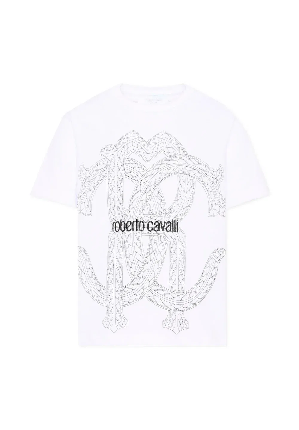 Футболка унисекс - футболка с принтом Roberto Cavalli Junior, White