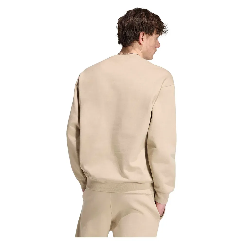 Свитшот свободного кроя Trefoil Essentials Loose Crew Adidas Originals, бежевый — фото 2
