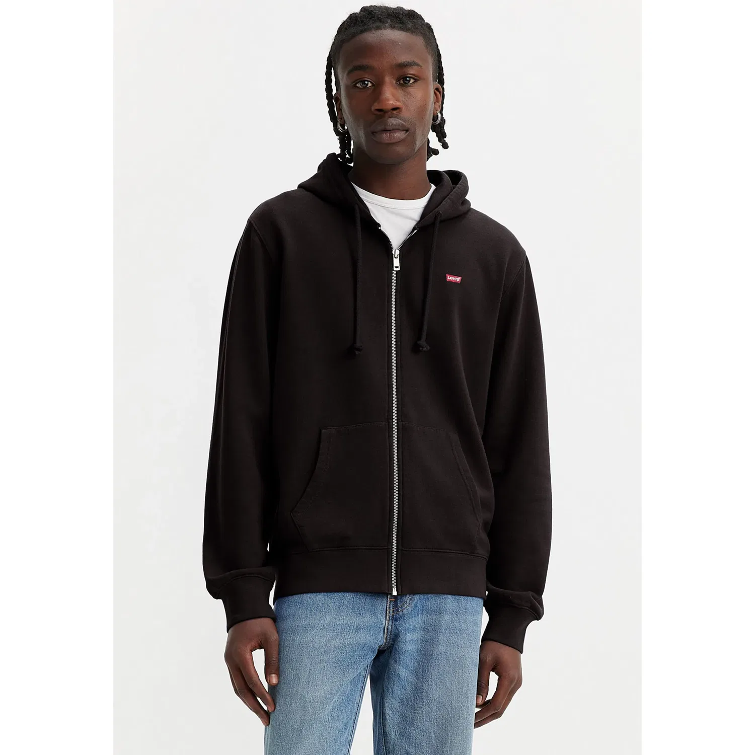 Мужской худи с капюшоном на молнии Levi's, Black