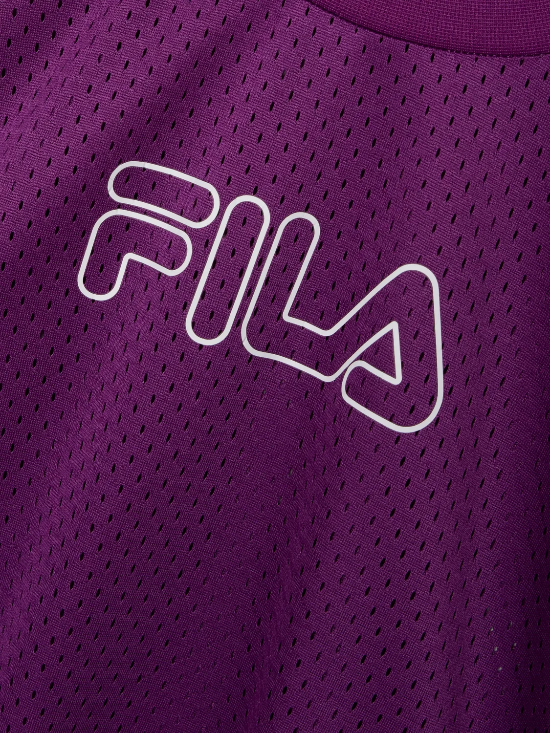 Детская спортивная футболка свободного кроя FILA, цвет Violet — фото 3
