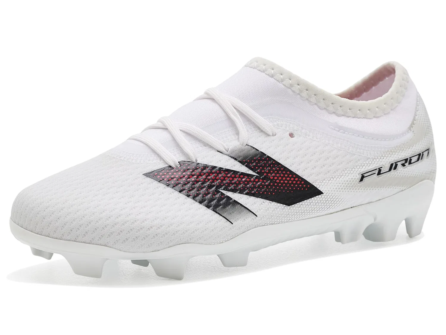 Бутсы Furon Team Junior Fg V9 (для маленьких и больших детей) New Balance Kids, Nb 103 White/Black 100 — фото 2