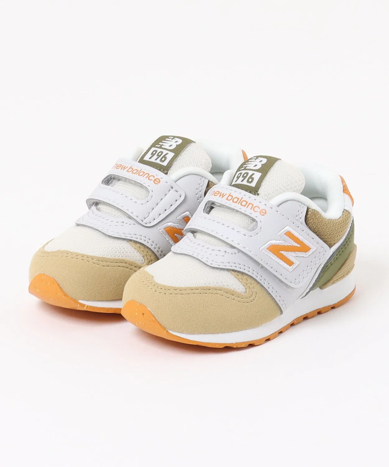 Детские кроссовки с липучкой I996 6TM New Balance, Beige/Orange