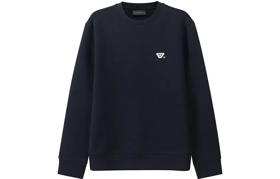 Мужской свитшот с круглым вырезом Marine Blue EMPORIO ARMANI, Marine Blue