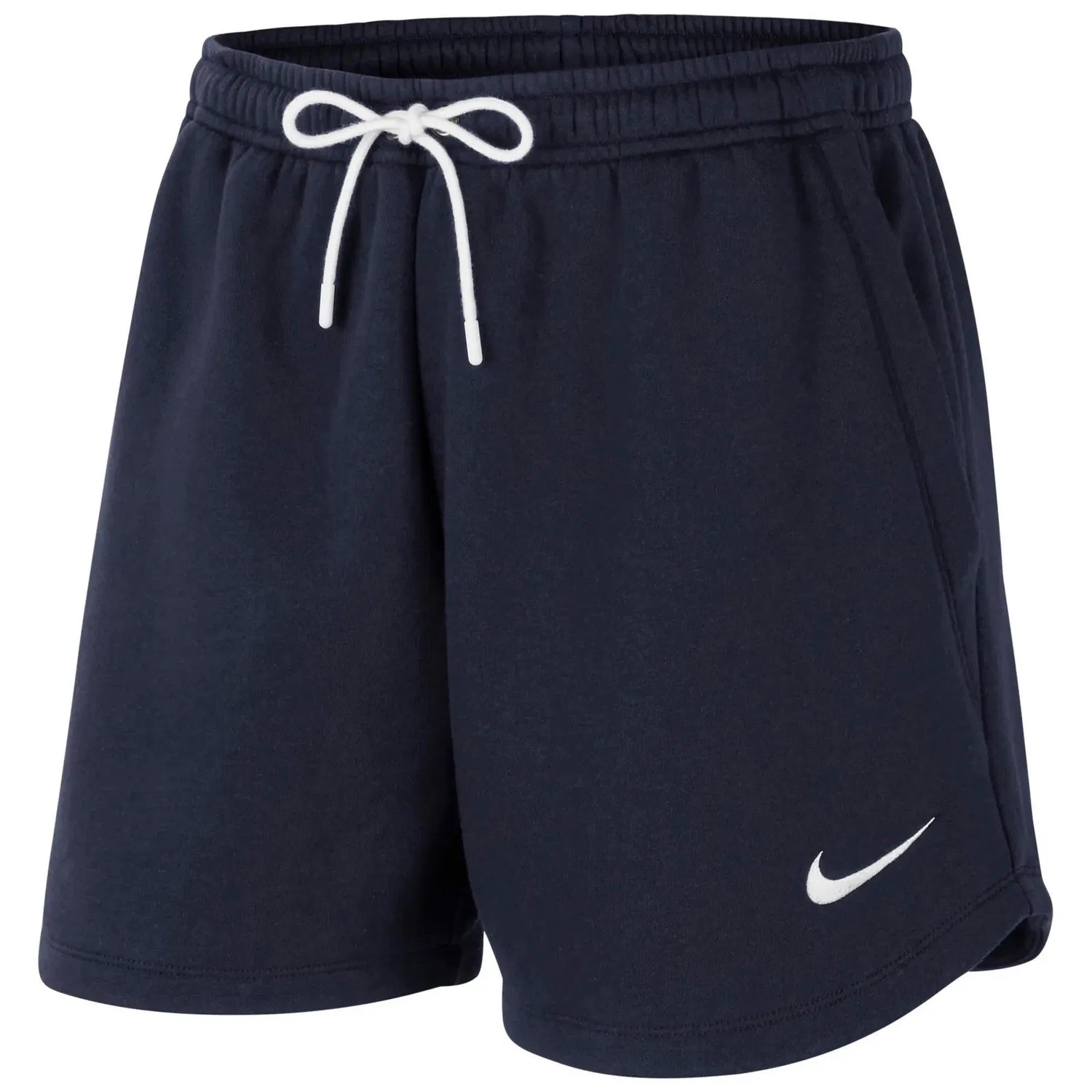 Женские шорты из флиса с утеплением Nike Fleece Park 20, Цвет Dunkelblau / Weiss
