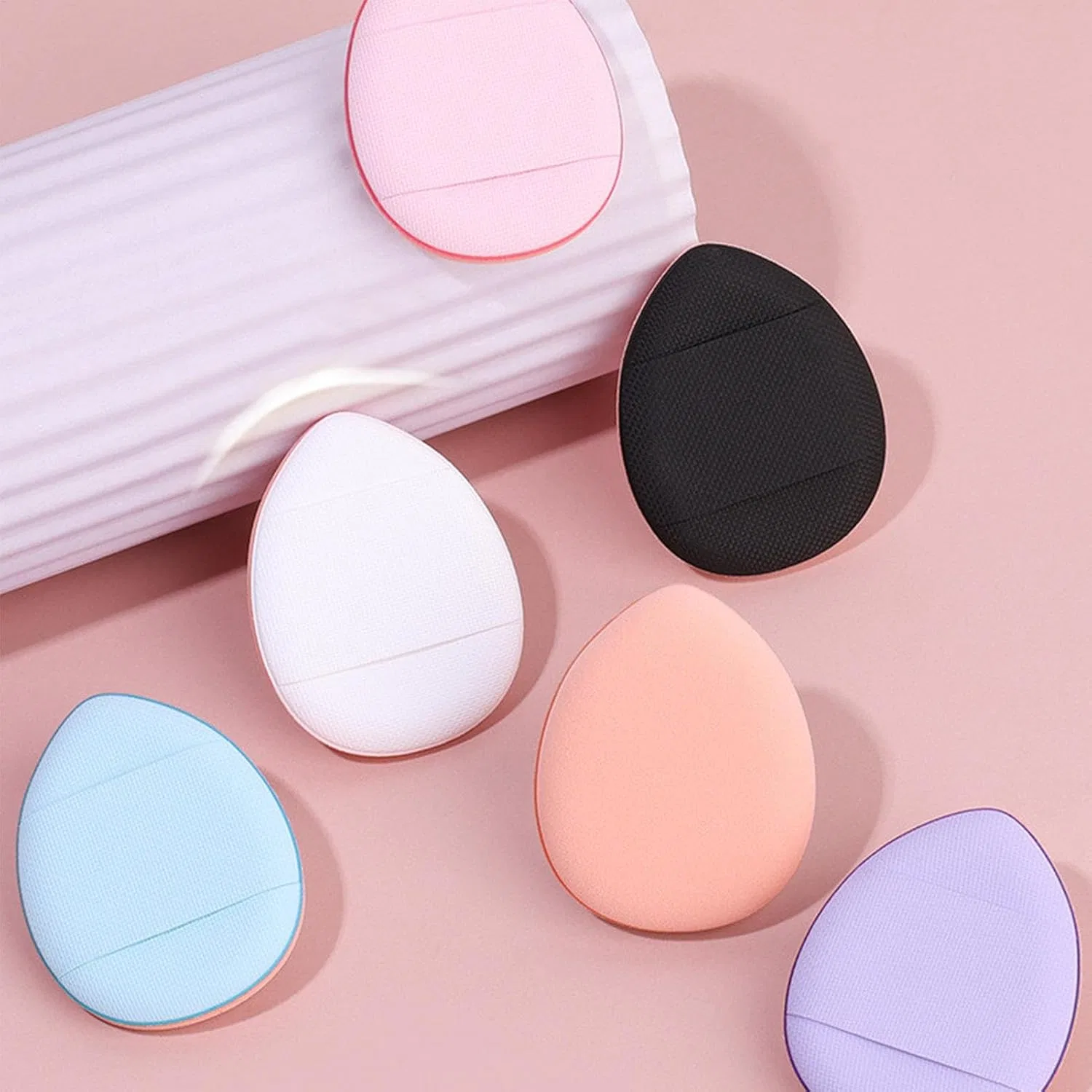 Спонж для макияжа Fingerpuff Air Cushion Powder Sponge 6 Pack, Hydrophilic PU leather, 1.5 x 1.25 Inch Generisch — фото 3