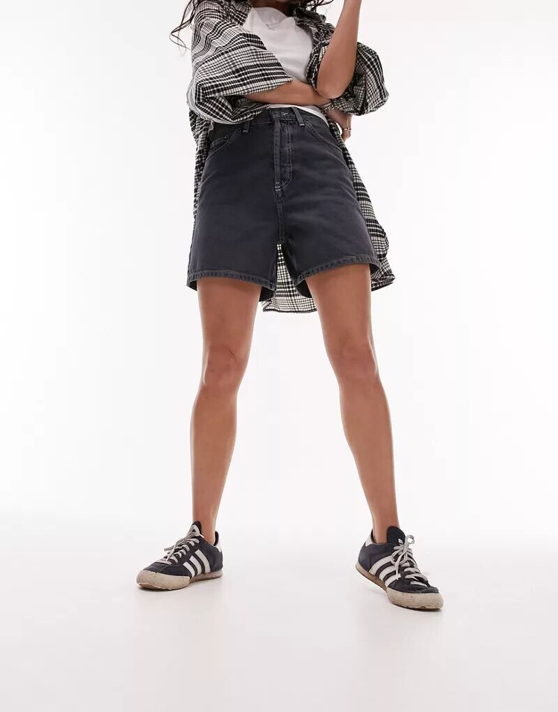 

Сине-черные шорты Topshop Editor