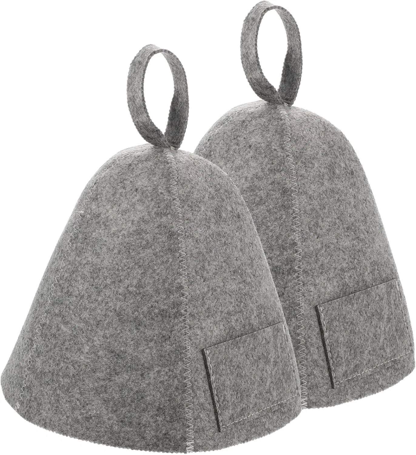 Шапочка для душа войлочная LOORGVEL, 2 шт, 32x24x0.5 см, Grey