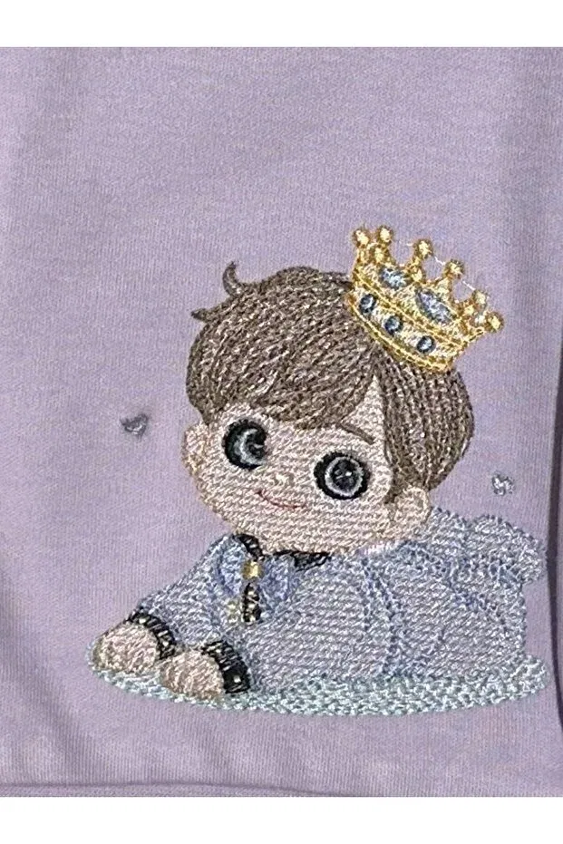 Детский кардиган с вышивкой The Little Prince Bu-Gi Tekstil, Purple