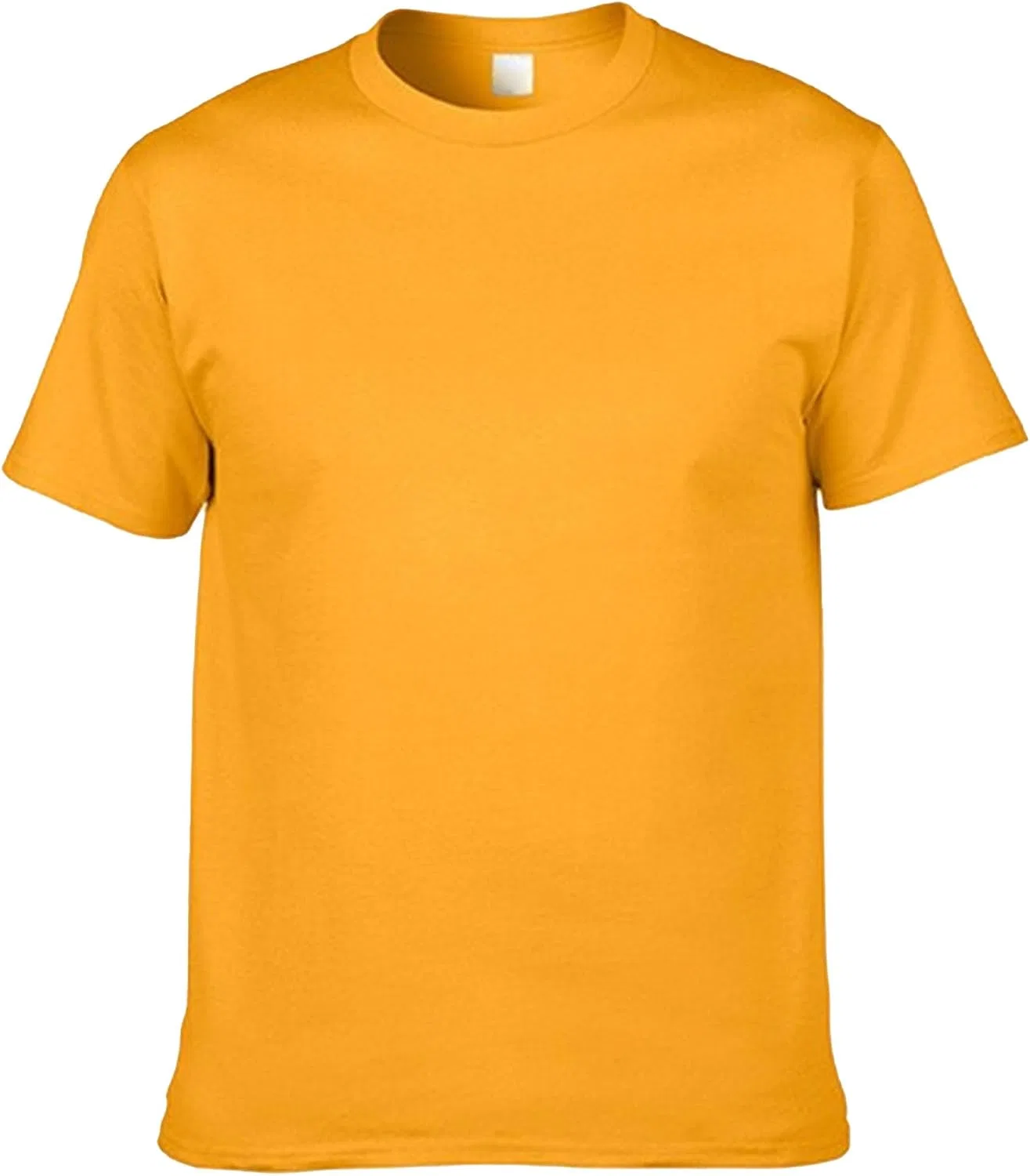 Мужская классическая футболка с круглым вырезом, Lightweight, Golden