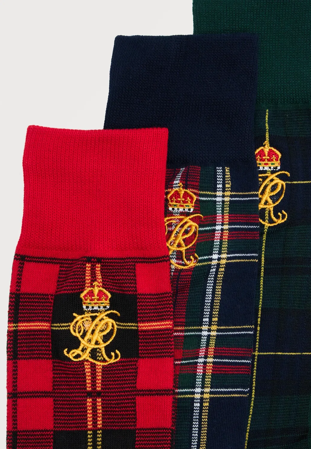 3 пары носков Polo Ralph Lauren, Red/Dark Blue/Multi-Coloured — фото 3