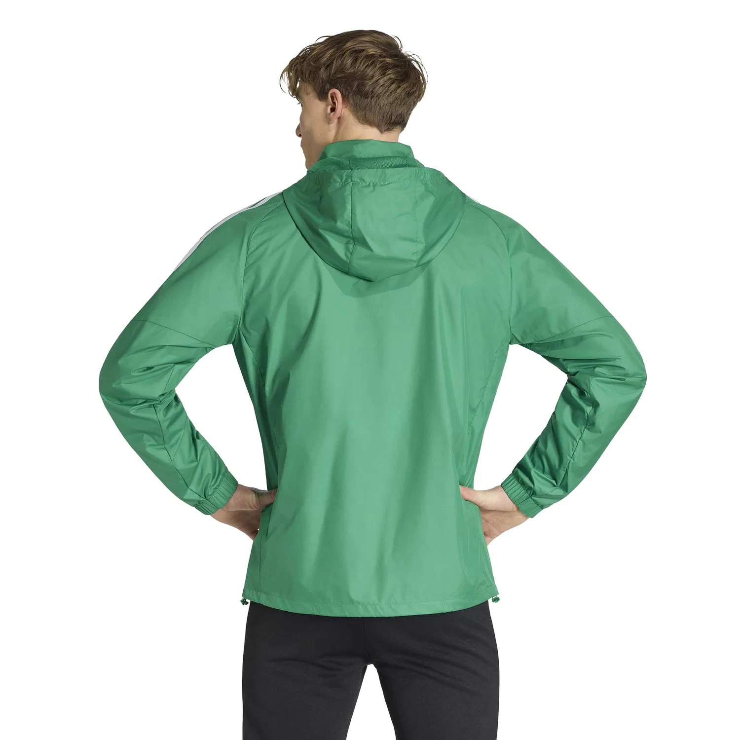 Мужская ветровка с длинным рукавом Tiro 26 League adidas, Team Green/White — фото 2