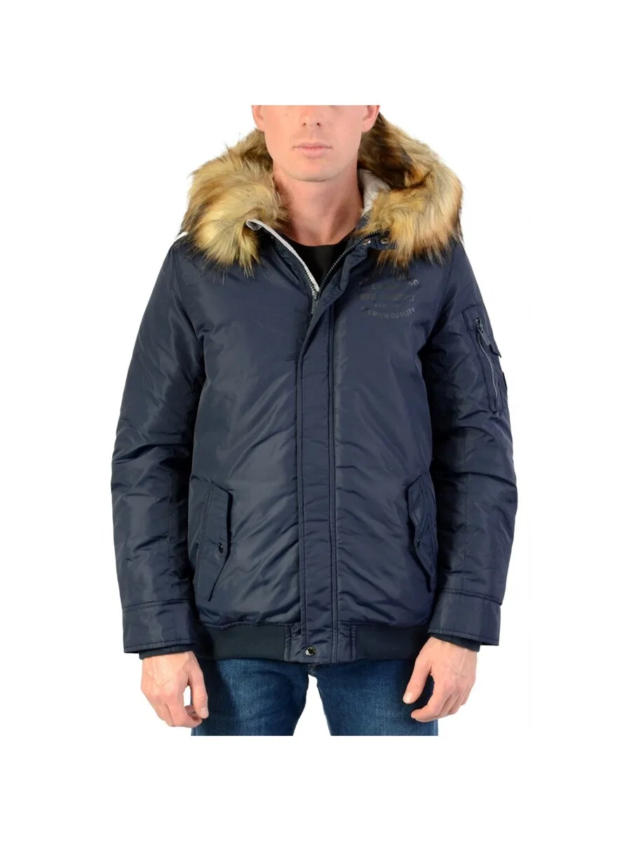 Зимняя куртка Pepe Jeans темно-синего цвета