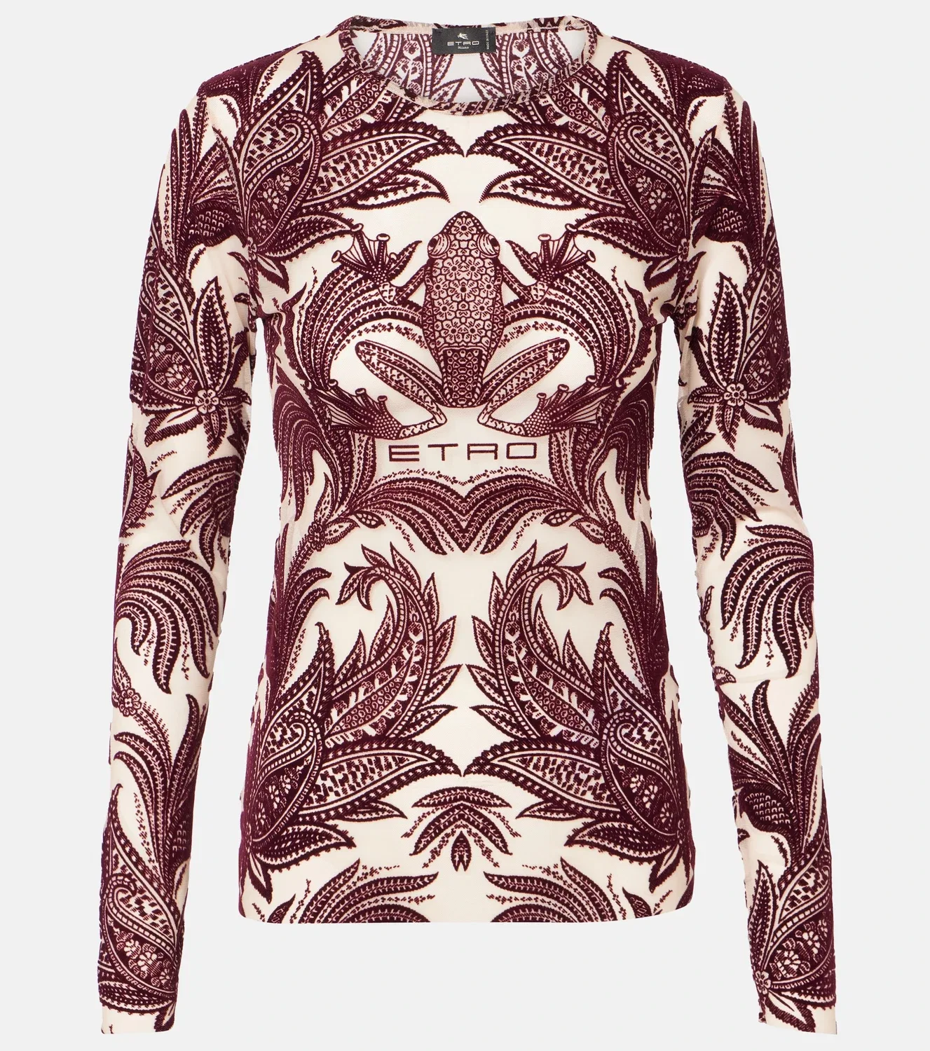 Топ с принтом пейсли Etro, желтый