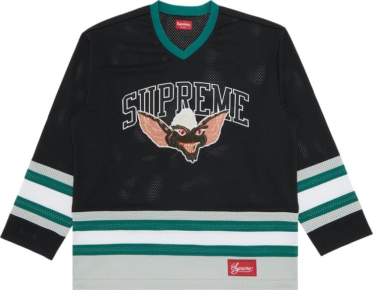 

Футболка Supreme Gremlins Hockey Jersey 'Black', черный