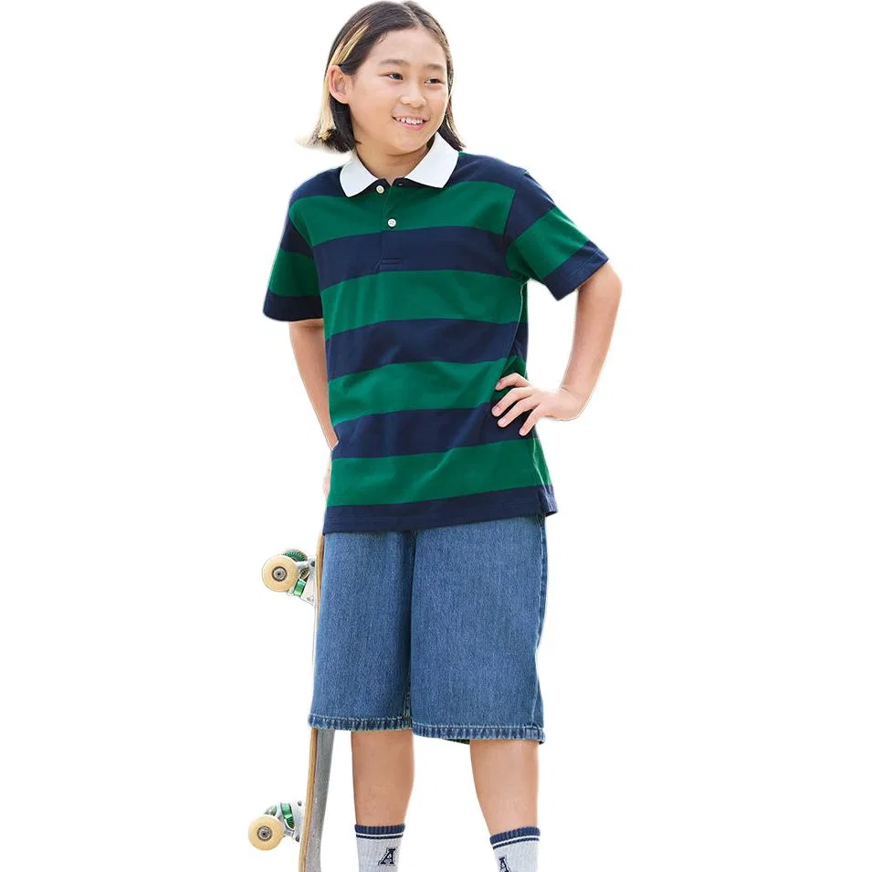 Футболка поло для детей UNIQLO, Turquoise