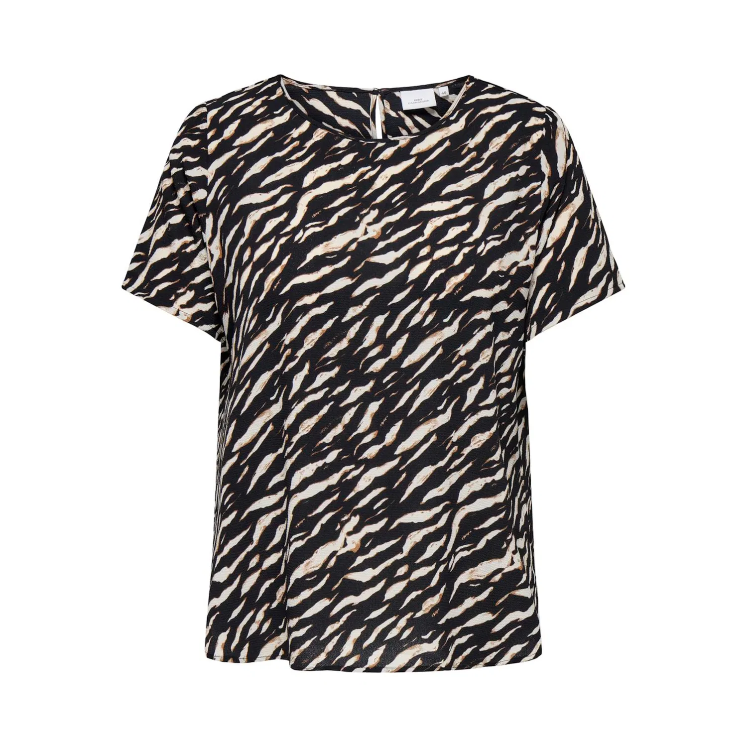 Женский блузка-топ regular fit Only Carmakoma, Brush AOP:NOOS DIRIFTING ZEBRA — фото 2