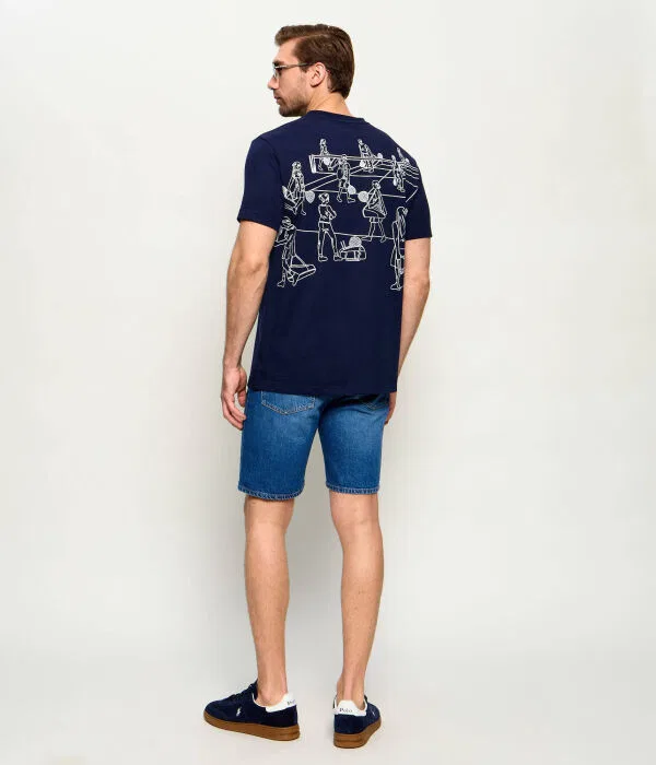 Мужская футболка Ultra Dry Lacoste, Blu Marino — фото 2
