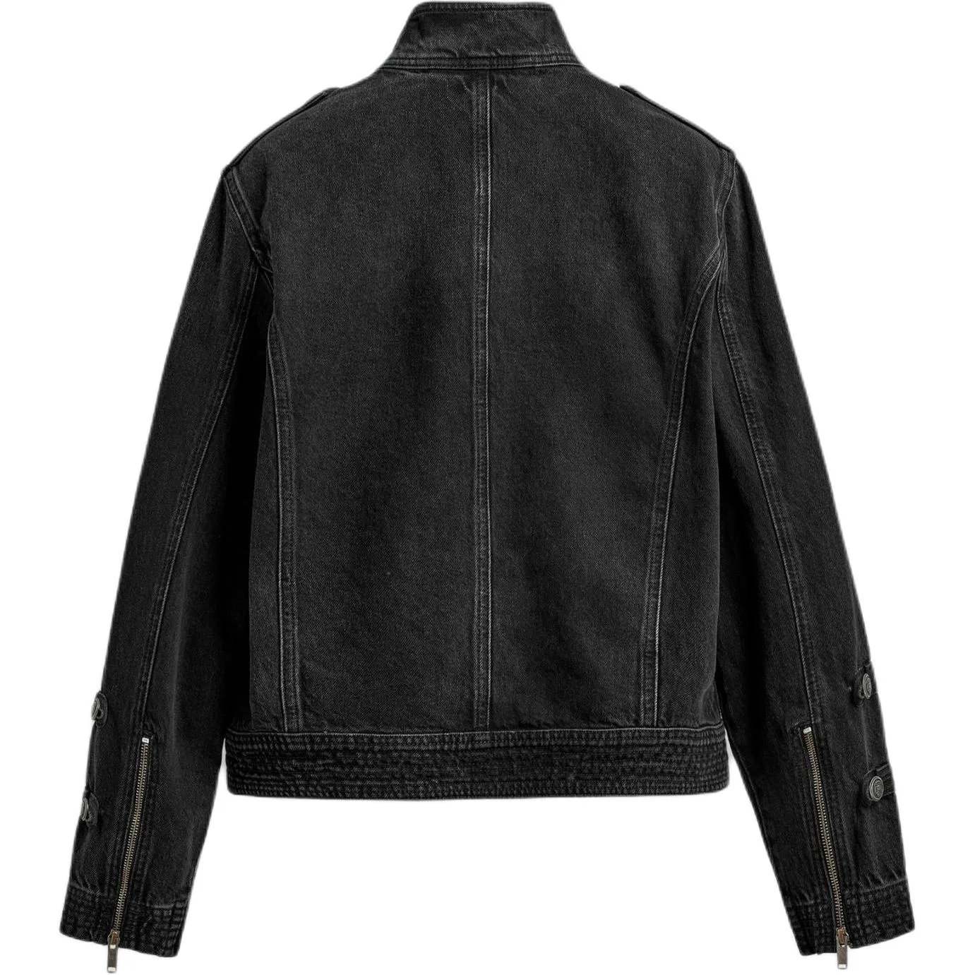 Мужская джинсовая куртка прямого кроя Carbon ZARA, Carbon — фото 3