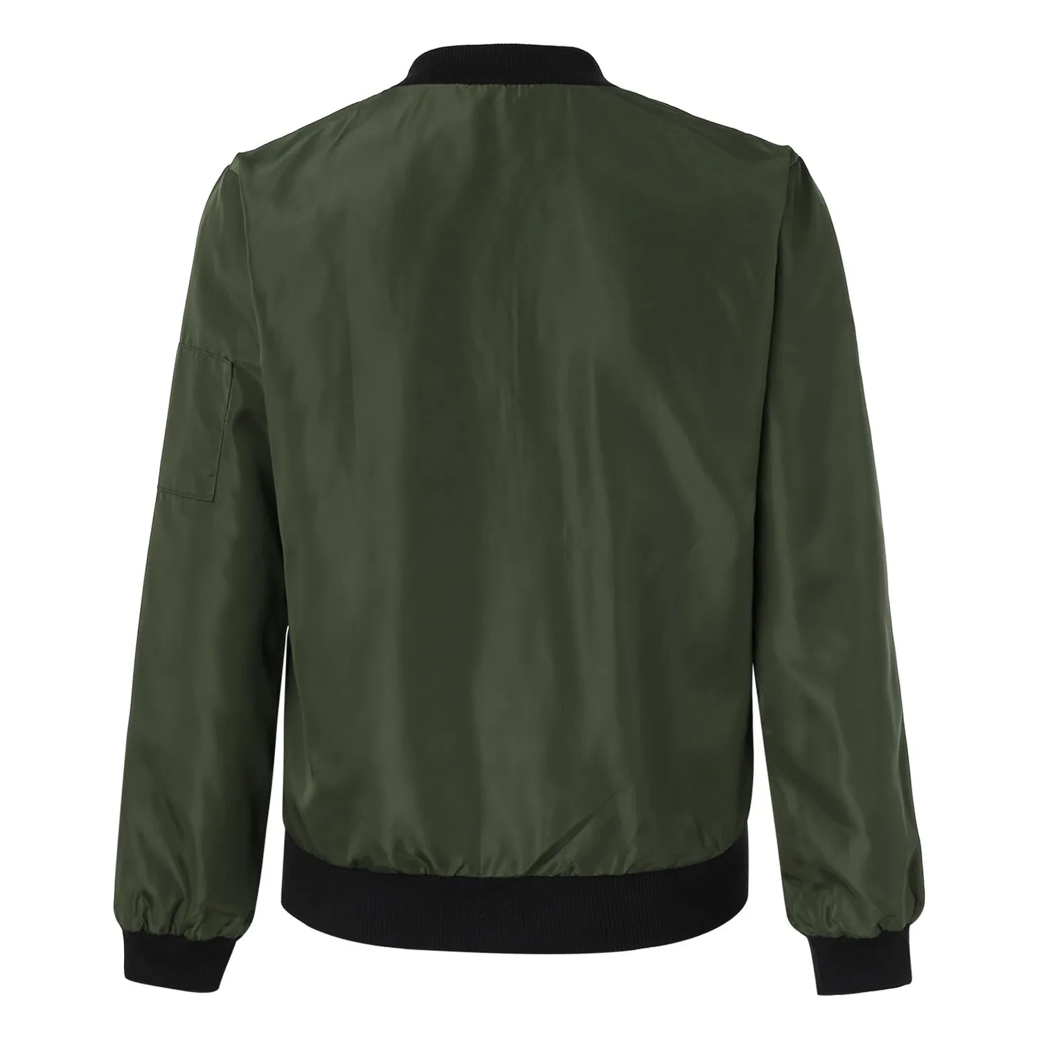 Женская куртка с принтом Fashion Solid Jackets Women Casual Zipper Coats with Pockets Down Jacket Short Winter, Verde — фото 3