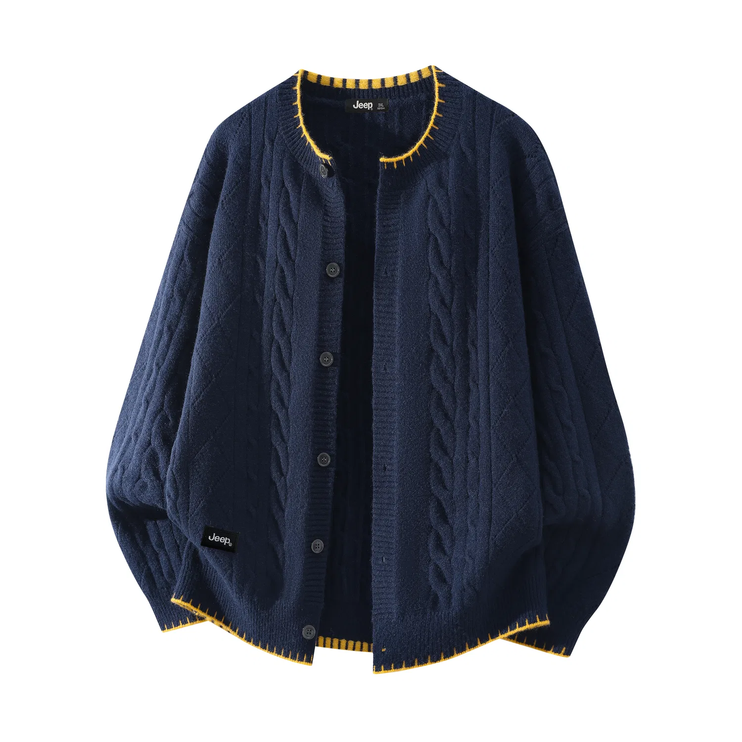 Детский свитер с воротником-стойкой Jeep Leisure Collection, Navy Blue