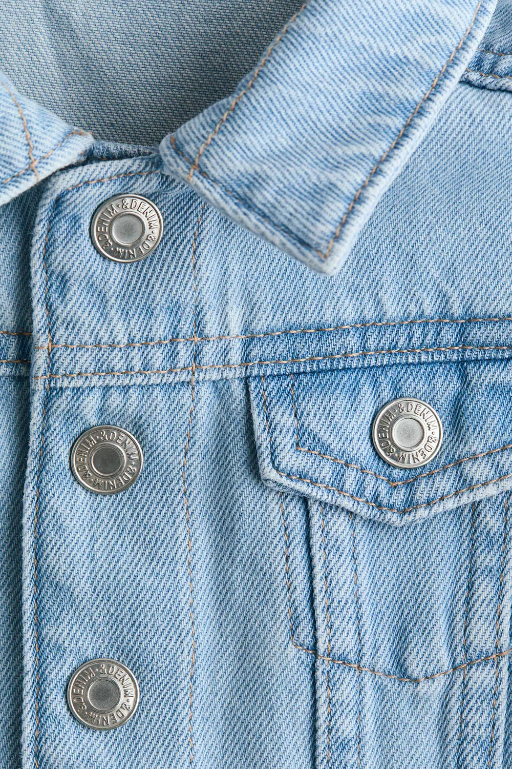 Джинсовая куртка H&M, Helles Denimblau — фото 2