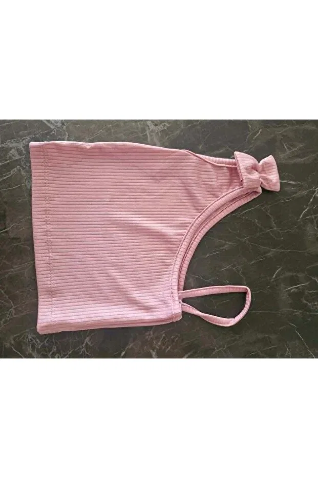 Детское для девочек топ-кроп с принтом Bloom Kids Store, Pink — фото 2
