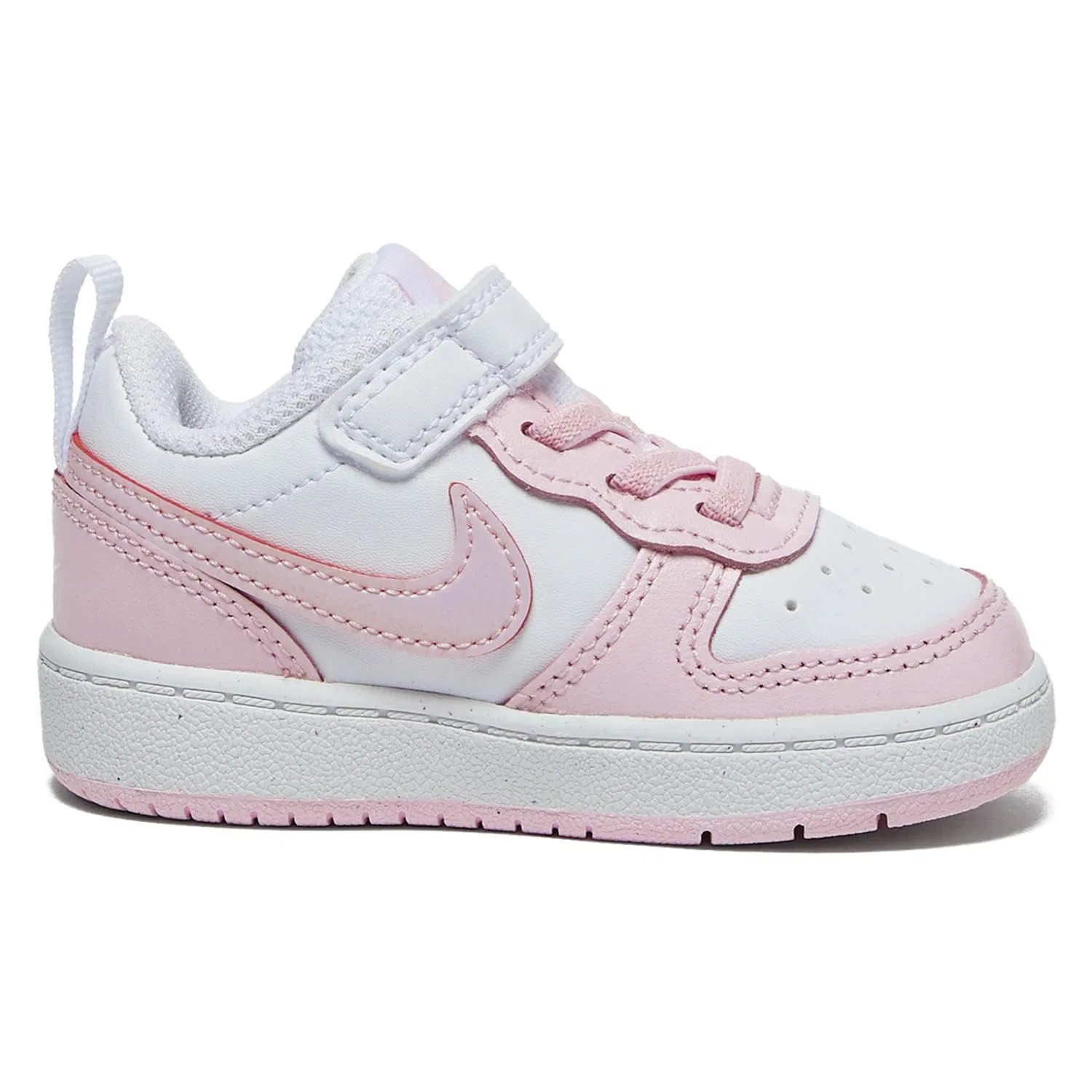 Детские кроссовки для мальчиков с принтом Court Borough Low 2 Se NIKE, White Pink Foam — фото 2
